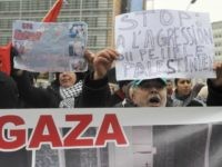anti-israel demonstration Protesters shout anti-Israeli slogans during a demonstration against the Israeli attacks on the Gaza Strip in front of the European headquarters on January 5, 2009 in Brussels. Some 100 Palestinian supporters called for the European Union to take action against Israel's military attack in Gaza, as EU envoys visited the …