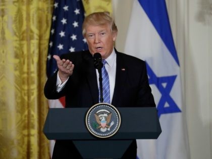 President Donald Trump Canadian Israeli Prime Minister Benjamin Netanyahu at the White House, Wednesday, Feb. 15, 2017, in Washington. (AP Photo/Evan Vucci)