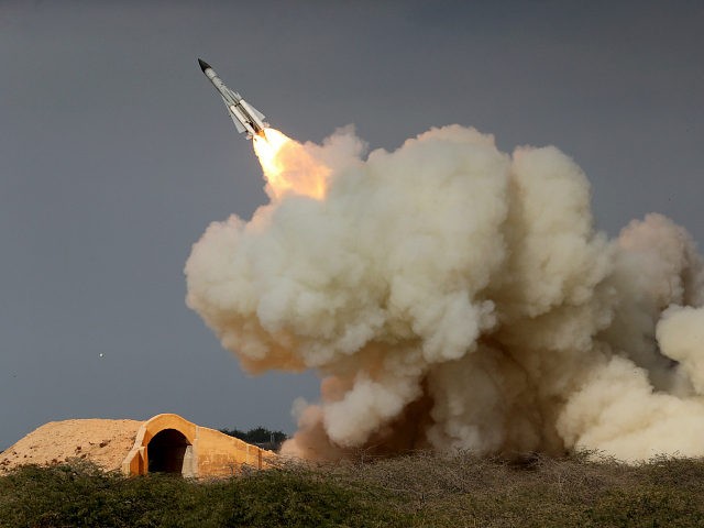FILE -- In this Dec. 29, 2016 file photo, released by the semi-official Iranian Students News Agency (ISNA), a long-range S-200 missile is fired in a military drill in the port city of Bushehr, on the northern coast of Persian Gulf, Iran. President Donald Trump's national security adviser, Michael Flynn, …