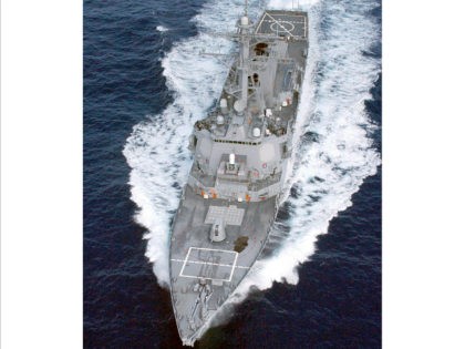 In this US Navy hand out obtained on February 29, 2008, the guided missile destroyer USS C