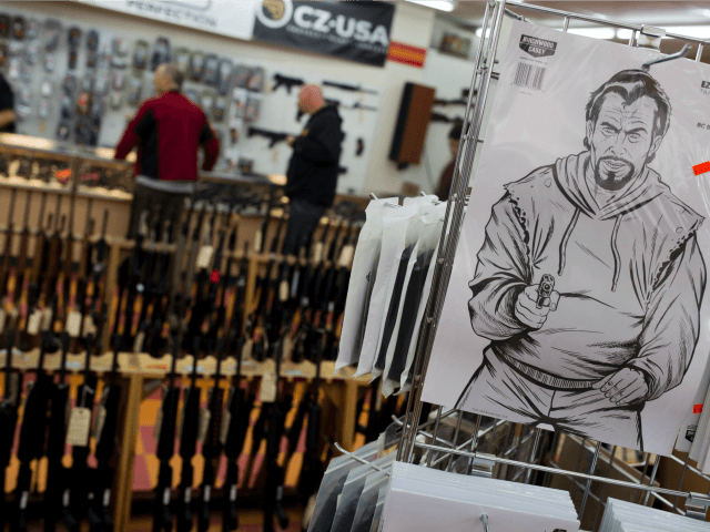 Targets And Racks Of Long Guns Are Seen At A Gun Shop On November 5 Targets And Racks Of Long Guns Are Seen At A Gun Shop On November 5