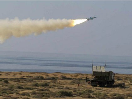 In this picture released by Iranian Fars News Agency, on Monday, Jan. 2, 2012, a Ghader missile is launched at the shore of sea of Oman during Iran's navy drill. Iran test-fired a surface-to-surface cruise missile on Monday during a drill that the country's navy chief said proved Tehran was …