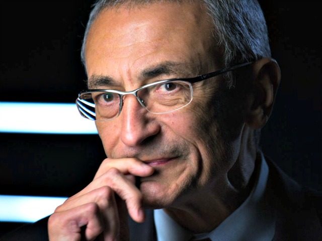 WASHINGTON, DC -- NOVEMBER 9: Former Clinton White House Chief of Staff, John Podesta, being interviewed for Discovery Channel's, 'The President's Gatekeepers,' November 9, 2012, in Washington, D.C. (Photo by David Hume Kennerly/Getty Images)