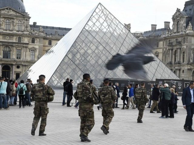 French soldiers enforcing the Vigipirate plan, France's national security alert syste
