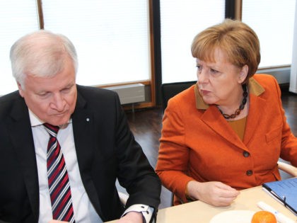 MUNICH, GERMANY - FEBRUARY 06: German Chancellor and Chairwoman of the German Christian D