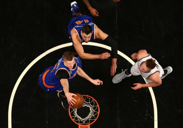 Kristaps Porzingis adds to his 19 points as the New York Knicks beat the Brooklyn Nets 95-