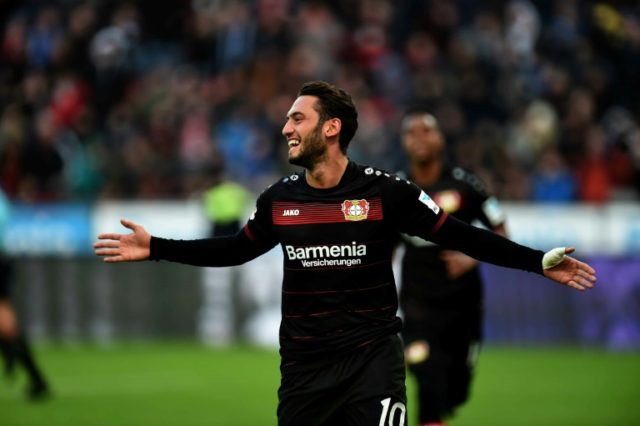 Leverkusen's midfielder Hakan Calhanoglu receives a four month ban after beng found guilt