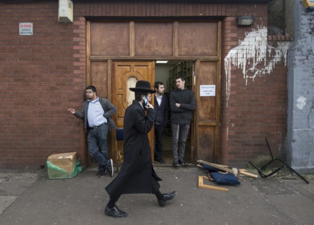 The Ahavas Torah synagogue in the Stamford Hill area of north London in March 2015 after a