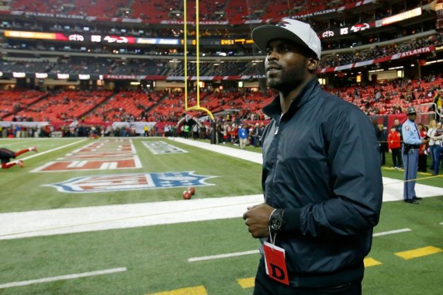 Former Atlanta Falcons player Michael Vick, the number one overall draft pick in 2001, did