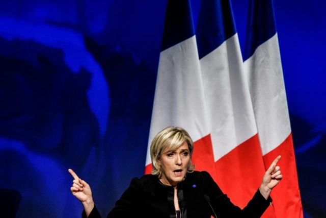 French far-right leader National Front leader Marine Le Pen published a list of 144 "commi