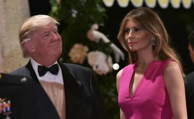 Lawyers for US first lady Melania Trump, seen with President Donald Trump February 4, 2017