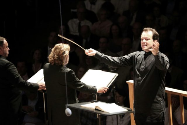 Andris Nelsons, music director of the Boston Symphony Orchestra, conducts at Tanglewood, t