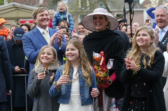 King Willem-Alexander of The Netherlands and Queen Maxima of The Netherlands applaud after