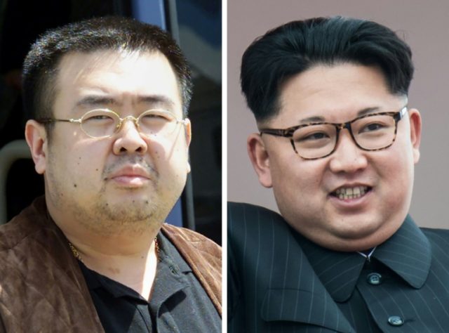 Kim Jong-Nam (L), the murdered half-brother of North Korean leader Kim Jong-Un