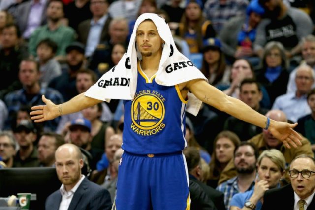 NBA Most Valuable Player Stephen Curry scored 35 points as the Golden State Warriors defea
