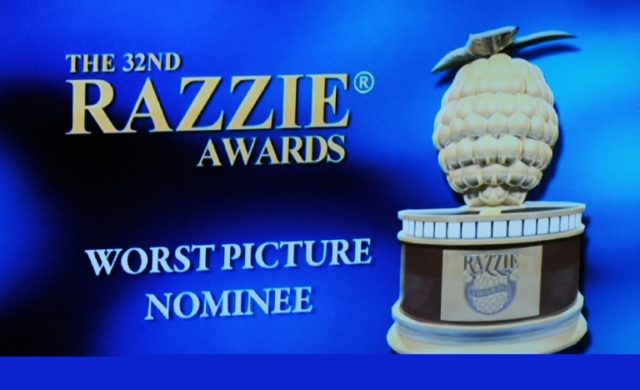 Eight of the nine Razzie categories, whose logo is seen in 2012, are chosen by the 800 or