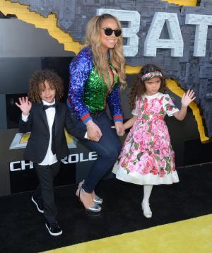 Mariah Carey brings her children to 'LEGO Batman' premiere