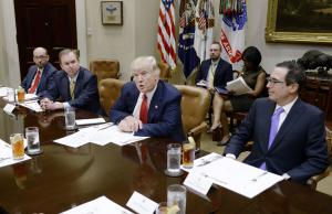 Trump meets with budget advisers at White House: 'No more wasted money'