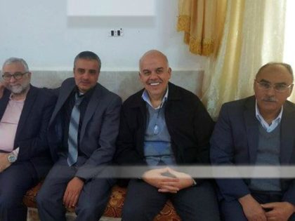 Ahmed Daqamseh, second left, is seen with friends and relatives after his release from pri