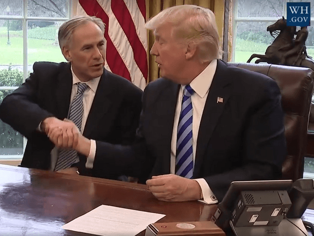 Abbott and Trump in Oval Office