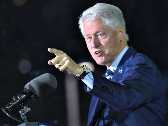 Bill Clinton pointing