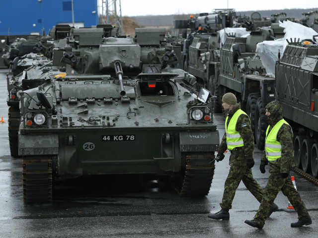 British Tanks Join NATO Battle Group in Estonia