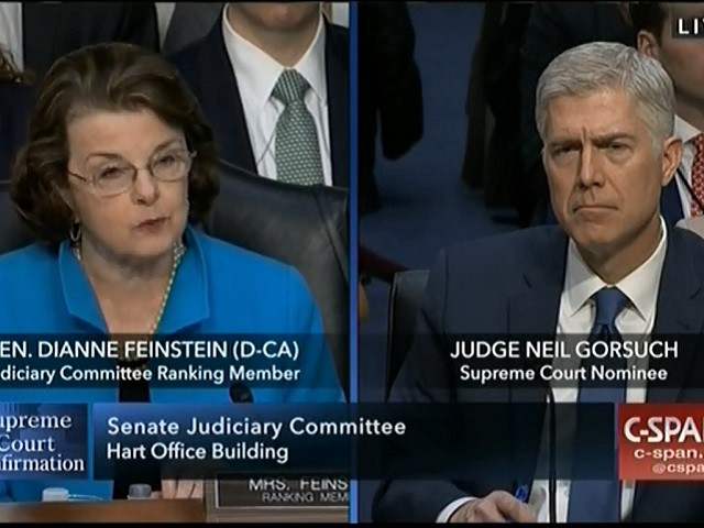 Image result for feinstein gorsuch