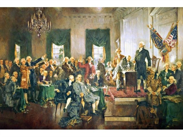 Howard Chandler Christy: Scene at the Signing of the Constitution