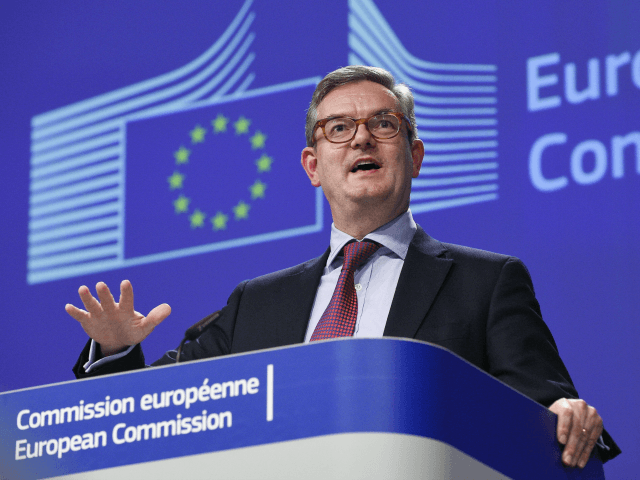 Europe's new security commissioner Julian King gives a joint press conference with EU