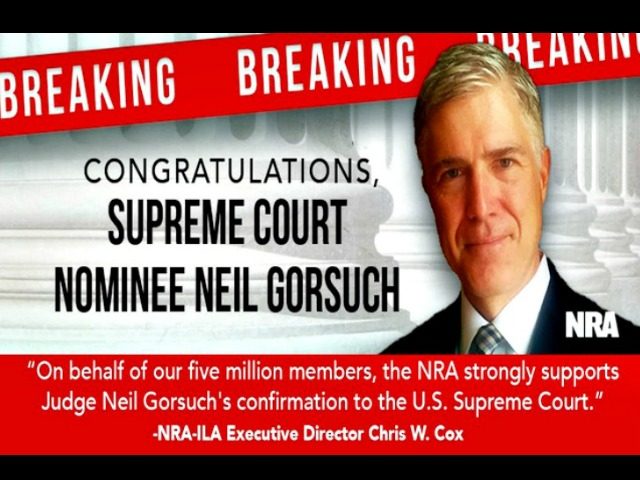 NRA-Gorsuch campaign NRA via Twitter