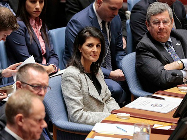 US Permanent Representative to UN Nikki Haley during the Security Council open debate on '