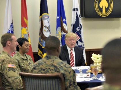 Trump, military troops, AP