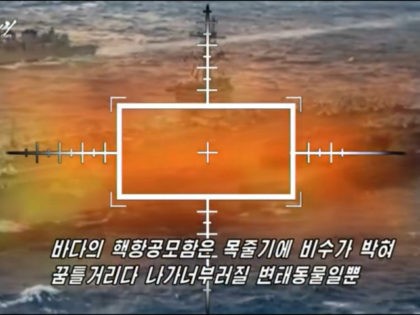 North Korean Propaganda Video Shows U.S. Aircraft Carrier on Fire