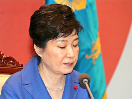 FILE - In this Dec. 9, 2016, file photo, South Korean President Park Geun-hye attends an emergency Cabinet meeting at the presidential office in Seoul, South Korea. In a historic ruling Friday, March 10, 2017, South Korea's Constitutional Court formally removed impeached President Park Geun-hye from office over a corruption …