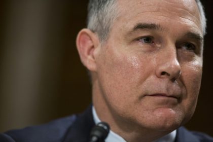 A known fossil-fuel ally, the appointment of Scott Pruitt, seen in January 2017, to head the Environmental Protection Agency -- a department he repeatedly sued as an Oklahoma state attorney general -- was deeply contentious