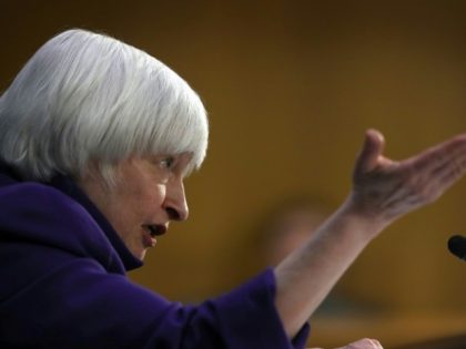 Janet Yellen says Fed would welcome policies that would boost growth.