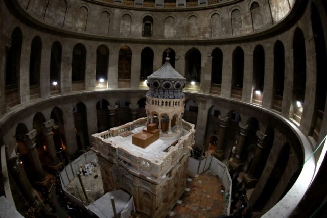 Jerusalem's Holy Sepulchre shrine renovation completed - Breitbart