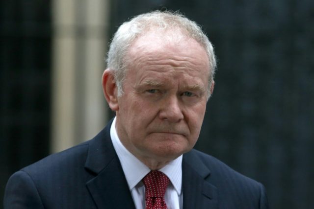 Northern Ireland's former deputy first minister and one-time IRA commander Martin McGuinn