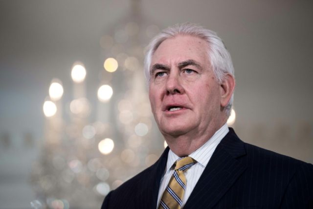 US Secretary of State Rex Tillerson, seen March 23, 2017, initially planned to skip a NATO