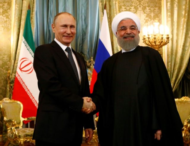 Iranian President Hassan Rouhani's first official visit to Russia comes as the two Syrian