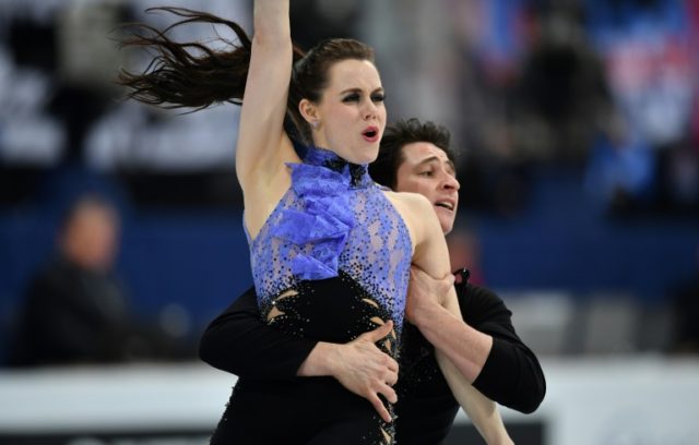 Canadian ice dancers Tessa Virtue and Scott Moir perform at the world figure skating cham