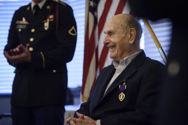 'Still one of us': 92-year-old gets Purple Heart from WWII Photo The Associated Press