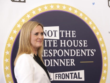 Samantha Bee arrives for "Full Frontal with Samantha Bee's Not the White House Correspondents' Dinner" at DAR Constitution Hall on Saturday, April, 29, 2017, in Washington. (Photo by Brent N. Clarke/Invision/AP)