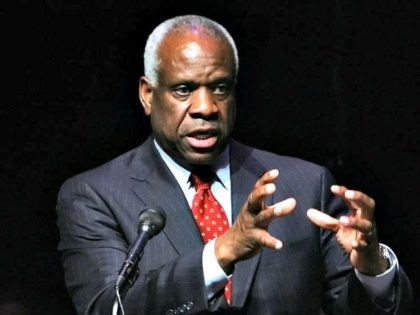 ** FILE **Associate Justice of the U.S. Supreme Court Clarence Thomas speaks at Marshall University in Huntington, W.Va., in this Sept. 10, 2007, file photo. Breaking his 16-year public silence on his bitter confirmation hearings, Thomas says Anita Hill was a mediocre employee, who was used by political opponents to …