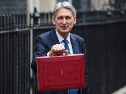The Chancellor Of The Exchequer Leaves Downing Street To Present The 2017 Budget To Parliament