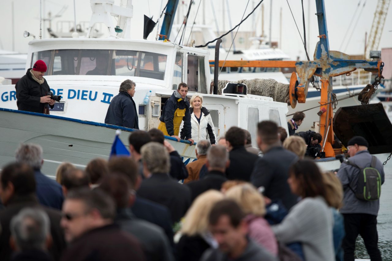 PICS: Le Pen Goes to Sea as She Clashes With Macron Over ...