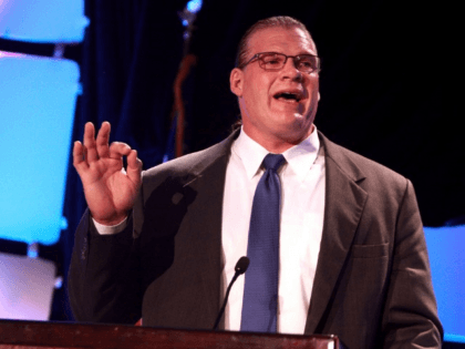 Glenn Jacobs, also known as "Kane", speaking at the 2013 Liberty Political Actio