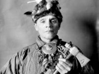 Native American Iriquois with Tomahawk