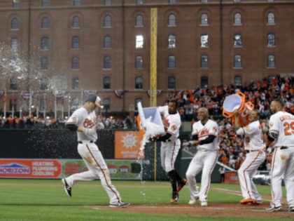 Orioles Celebrating