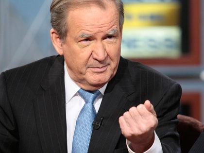 SEPTEMBER 30: (AFP OUT) Former U.S. President candidate Pat Buchanan speaks during a taping of 'Meet the Press' at the NBC studios September 30, 2007 in Washington, DC. Buchanan spoke on topics related to the 2008 presidential elections. (Photo by Alex Wong/Getty Images for Meet the Press)